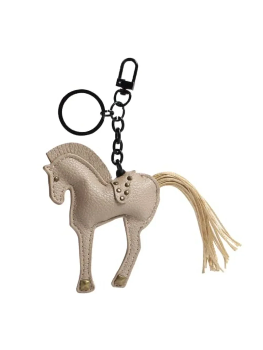 Genuine Leather Horse Keychain Bag Charm